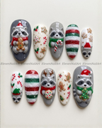 Festive Raccoon Wonderland
