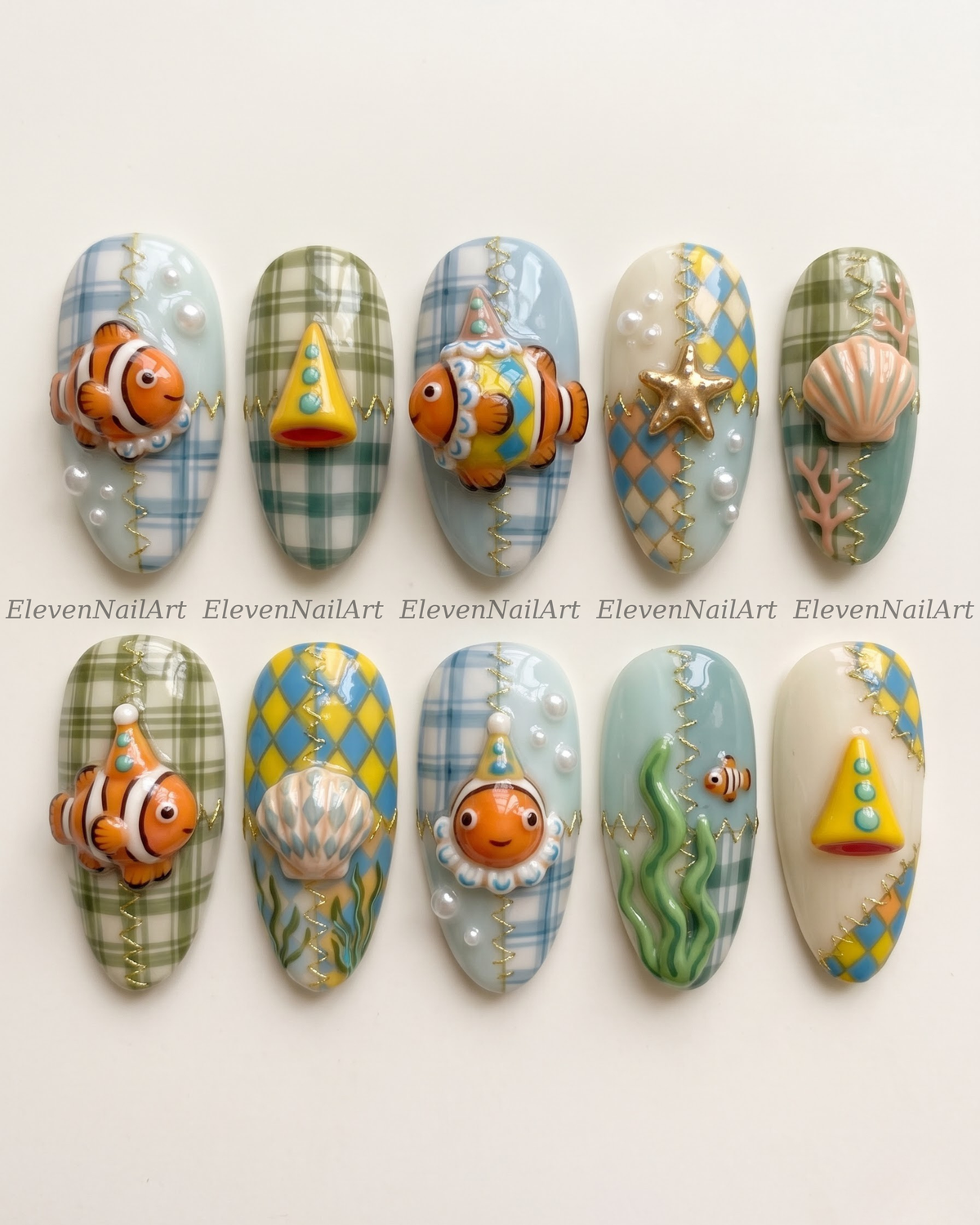 Oceanic Clownfish Gingham