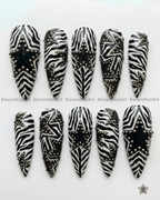 Monochrome Zebra Rockstar