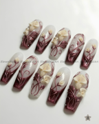 Burgundy Calla Elegance