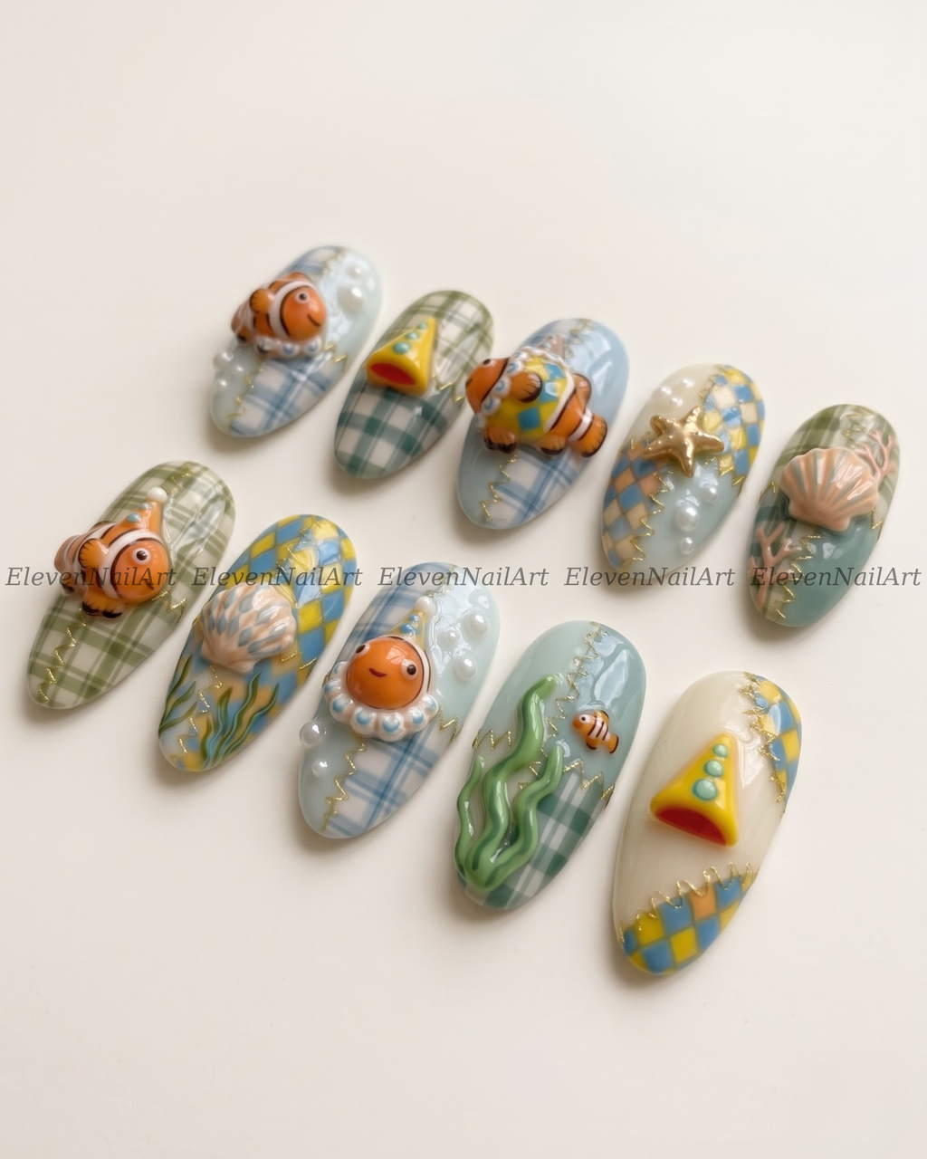 Oceanic Clownfish Gingham