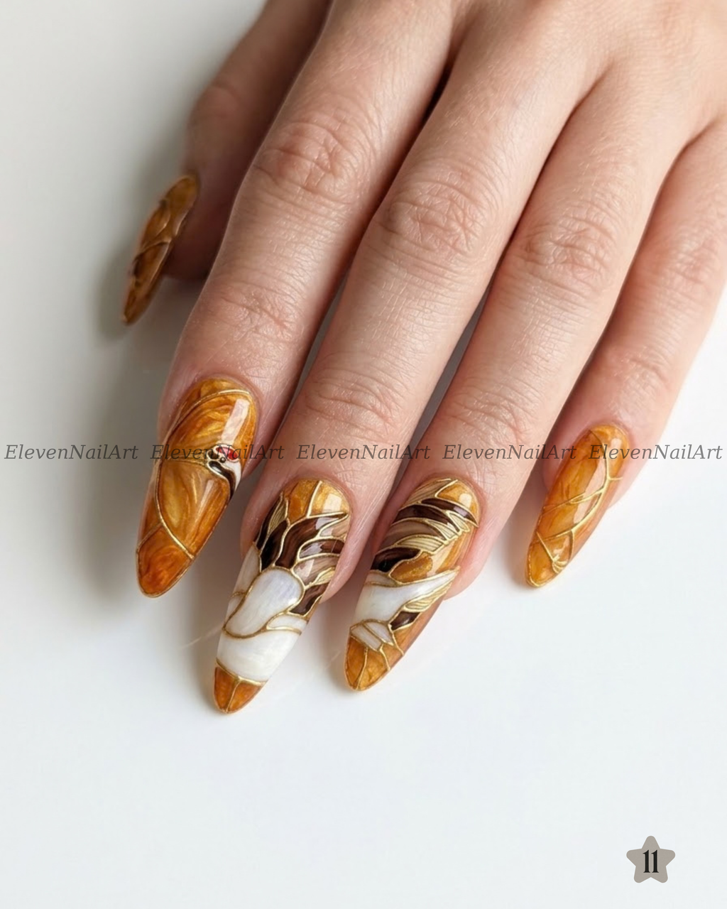 Golden Crane Cloisonne