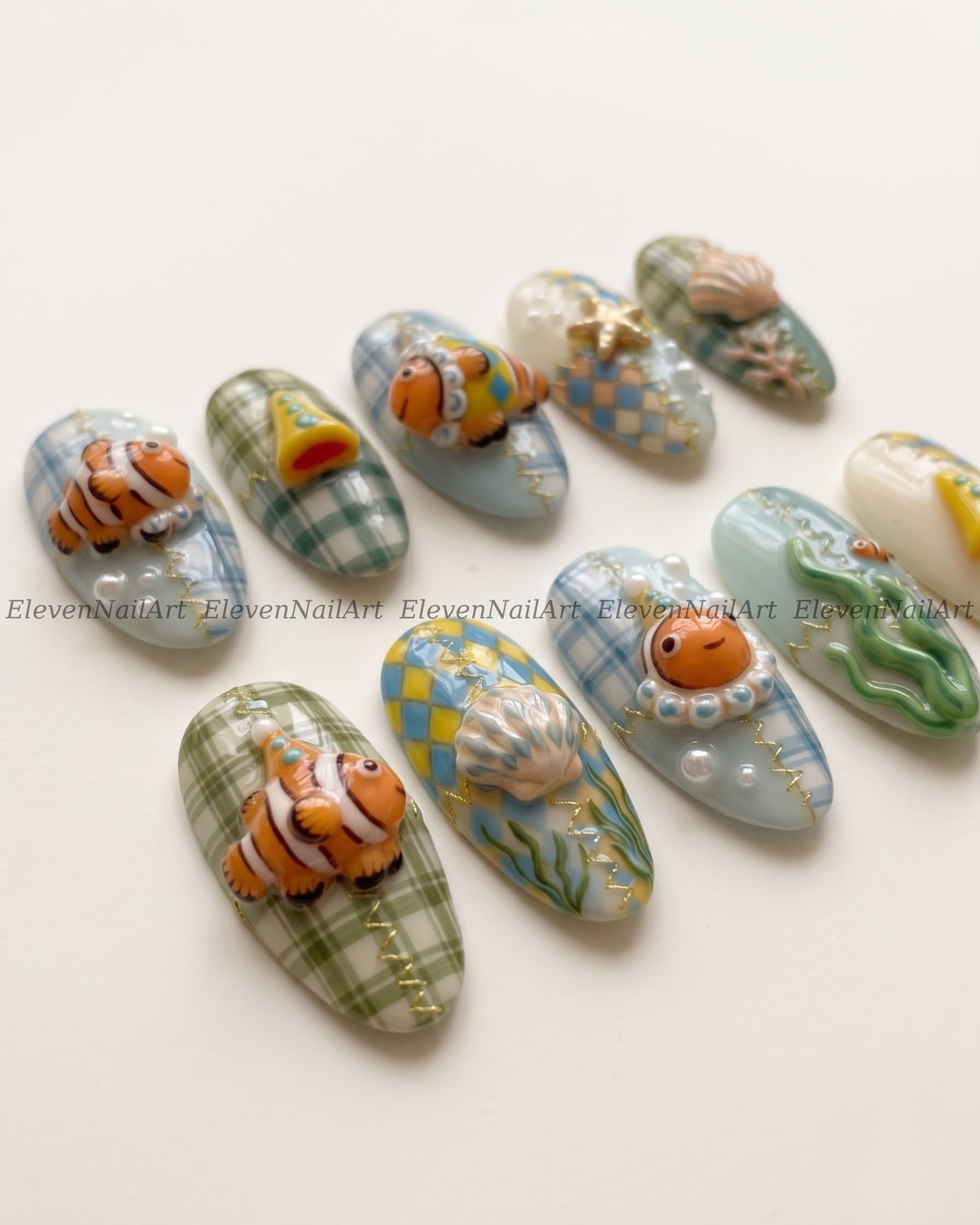 Oceanic Clownfish Gingham