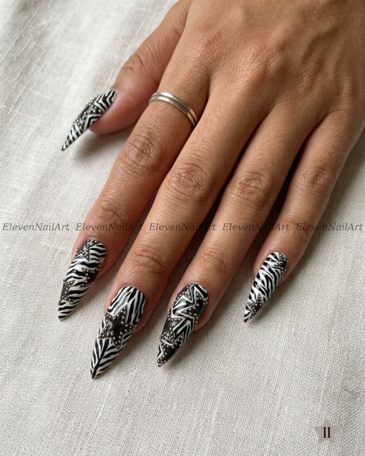 Monochrome Zebra Rockstar