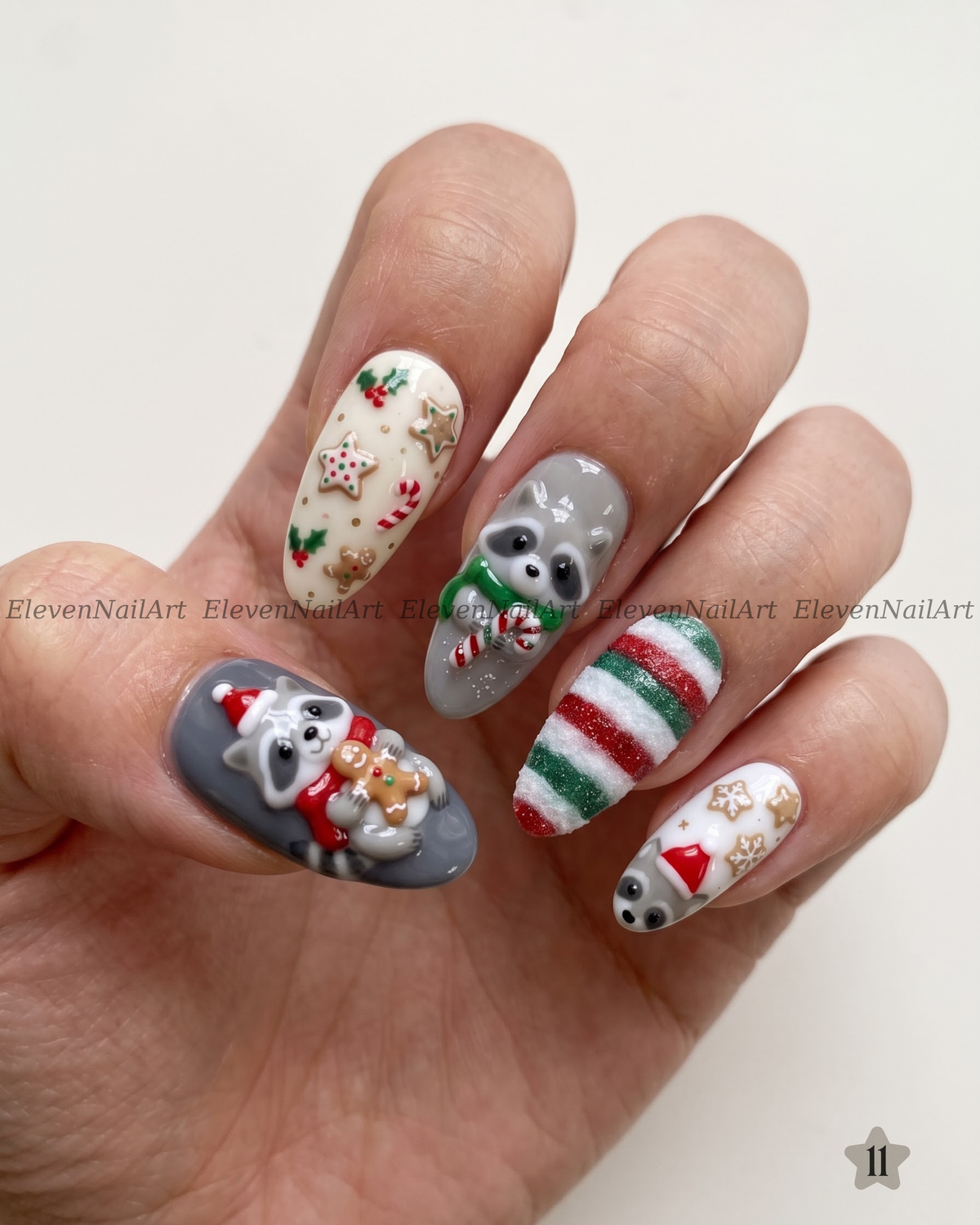 Festive Raccoon Wonderland