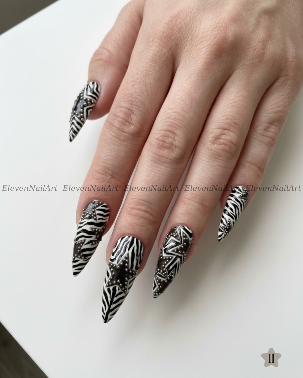 Monochrome Zebra Rockstar