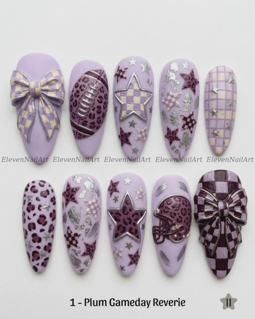 2 Color Options - Lavender Touchdown Symphony