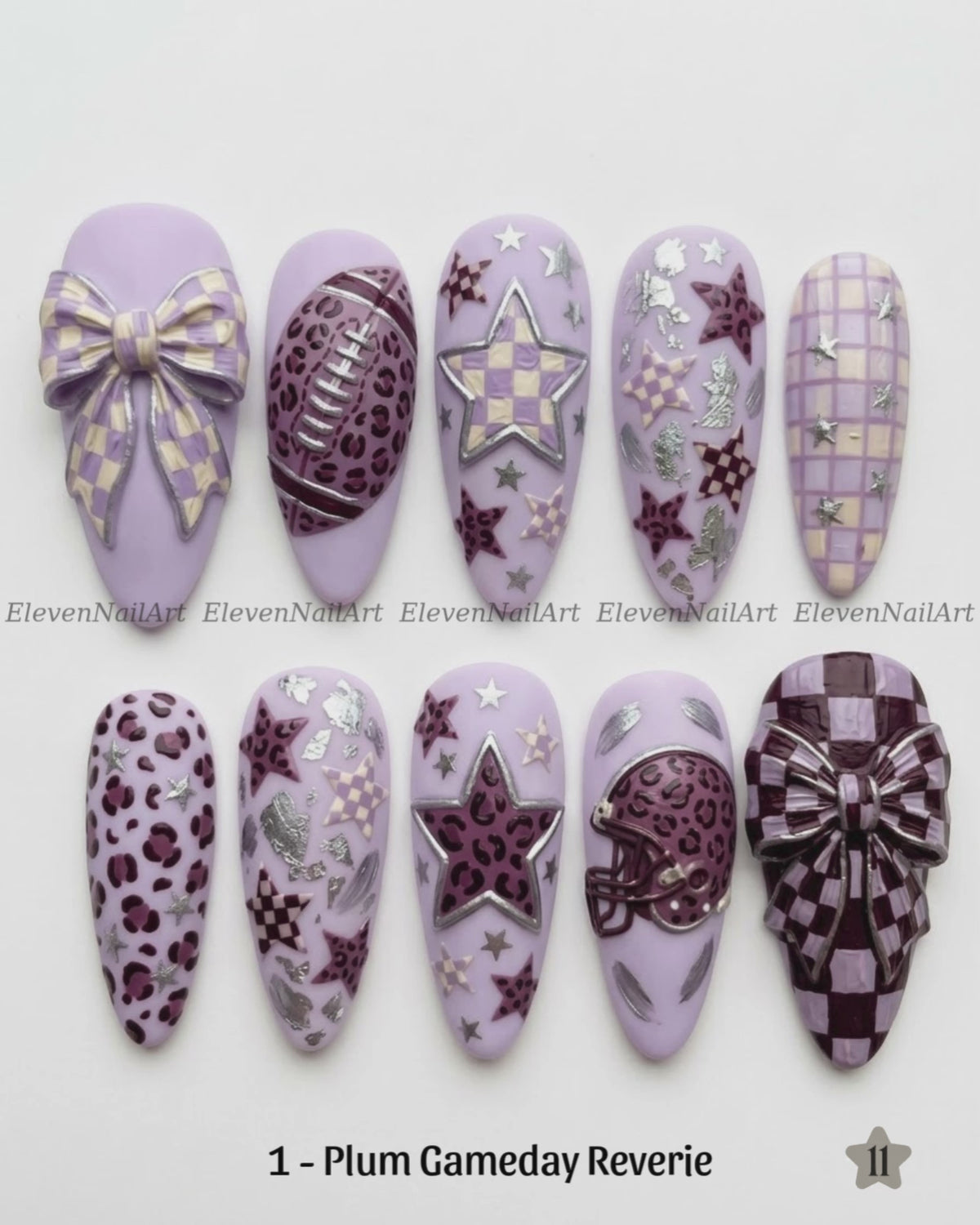 2 Color Options - Lavender Touchdown Symphony