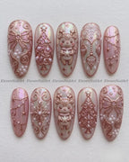 Rose Gold Festive Reindeer