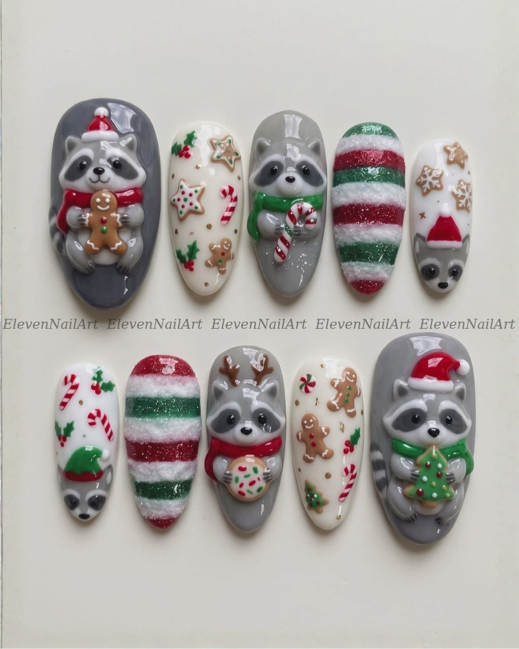 Festive Raccoon Wonderland