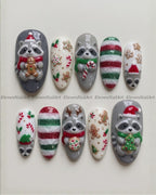 Festive Raccoon Wonderland