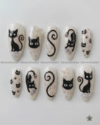 Midnight Feline Whimsy